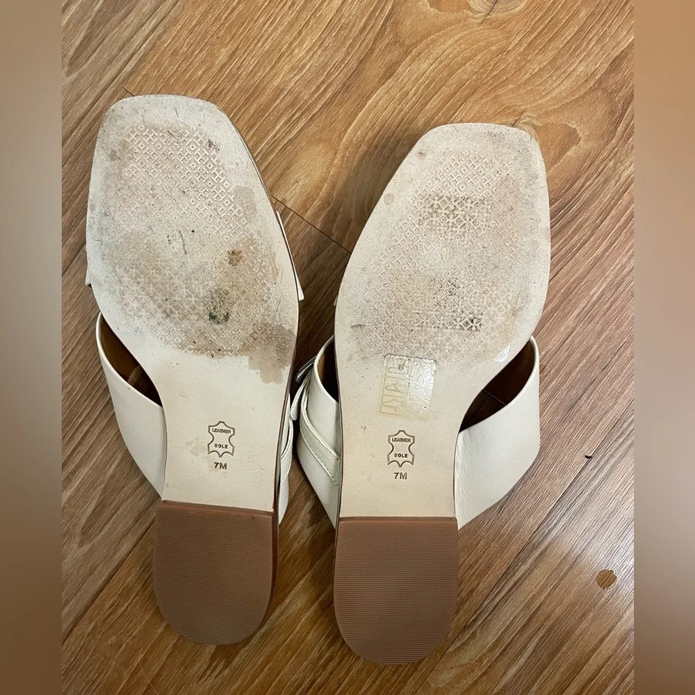 Tory Burch 'Delaney' Crisscross Slide Sandal Beige Womens 7 MSRP $248, L… - Picture 4 of 6